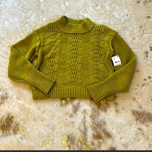 Free people bell song sweater green xs